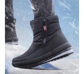 Botas cortas de algodón grueso antideslizantes, botas de nieve informales para hombre, zapatos grandes de algodón cálidos con forro polar para invierno 39
