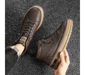 Botas Martin para hombre, zapatos de trabajo, protección laboral, zapatillas Martin, moda de otoño e invierno, 2023 39 beige