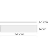 regleta led 48w 6400k luz fria 4800lm 12x120x4,5cm edm