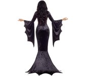 Disfraz de novia de bruja murciélago fantasma para Halloween, tallas S a XL, disfraz de bruja gótica, vampiro, disfraz de actuación S negro