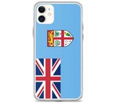 Funda - PIXELFORMA - iPhone 11 - Drapeau des Fidji - Protección completa - Souple