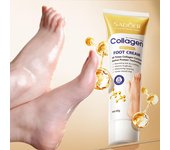 Crema para pies con colágeno SADOER (1 unidad): fórmula hidratante con glicerina y niacinamida para todo tipo de piel (60 g)