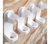 1 soporte para cepillo de dientes eléctrico, organizador creativo sin dejar rastro, para montar en la pared, ahorra espacio, accesorios de baño. blanco