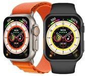 Reloj inteligente Ultra 8 para hombres y mujeres, reloj inteligente deportivo con carga inalámbrica, llamadas Bluetooth, frecuencia cardíaca, resistente al agua para teléfonos IOS y Android