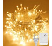 Guirnalda de luces Led de 10-30M, decoraciones para árboles de Navidad, interior, Navidad, jardín, exterior, adorno de fiesta impermeable 10M 100LED-EU Plug rojo