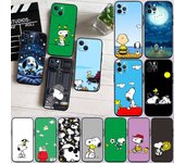 Funda ED44 de Snoopy para iPhone 6, 6s, 7, 8, 11, 12, 13, 14 y 15, XS Pro Max, XR, X SE, Samsung S20, S21, S22, S23, S24 FE, Ultra Plus Lite, S21S, A55 Samsung S22 ciervo