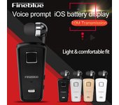 Auriculares Bluetooth con clip Cable Auriculares Auriculares estéreo para música Manos libres con micrófono negro