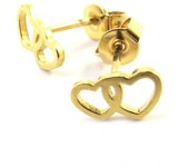Les Trésors De Lily [M7094] - Boucles Plaqué Or 'Love' oro