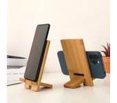 Soporte de madera para teléfono móvil, soporte de carga para teléfono, estilo minimalista, soporte portátil para teléfono celular, soporte para tableta y escritorio. color de madera antigua