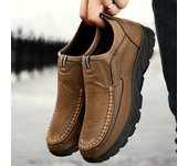 Zapatos informales para hombre, mocasines, zapatillas de deporte, mocasines de ocio Retro hechos a mano, zapatos para hombre 39 marrón