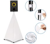 Cubierta del soporte del altavoz cubierta elástica del altavoz de DJ soporte del altavoz de 360 ​​grados cubierta del trípode falda para el escenario Two sides cover