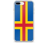 Funda de protección - PIXELFORMA - iPhone 8 Plus - Drapeau d'aland - Diseño fin - Accès facile