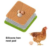 Almohadilla de nido para poner huevos, gallinero, forro de silicona suave para caja nido 12 negro