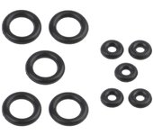 Junta tórica de repuesto de Gas para estufa de Camping, junta de goma para tanque de 5mm, 5 uds. 5mm negro