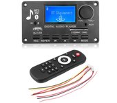 Placa decodificadora de reproductor MP3 de 12 V CC con Bluetooth 5.0, USB, TF, BT, FM, módulo de reproductor de música MP3 con pantalla LCD, reproductor de audio digital