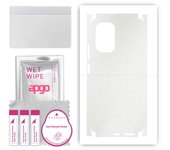 apgo Protective Skin Sticker for the back+sides compatible with Xiaomi Mi 11X, Full Wrap Film, Foil, Vinyl - Pattern Matte Transparent
