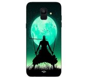 Coque maniacase pour Samsung Galaxy A8 2018 roronoa zoro triple épée pleine lune