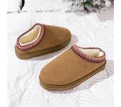 Botas térmicas de nieve para mujer.. Botas sin tirantes con cordones y cierre de algodón para otoño e invierno. Tallas 36-44 36 beige