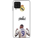 Coque Maniacase pourSamsung Galaxy A12 4g Kylian Mbappe Real Madrid 9 Hola