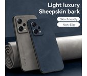 Funda de piel de oveja de lujo para Xiaomi Redmi Note 12 Pro 5G 12 11 4G 12S 11S 10 9 Redmi A1 12C 10C K40 K50 K60 Redmi Note 12Pro (5G) gris