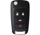 Carcasa de llave para mando a distancia de 4 botones Chevrolet Cruze Equinox Sonic Malibu Impala Camaro
