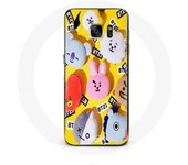 Coque pour Samsung Galaxy S6 BTS Bangtan Sonyeondan BT21 Tata Chimmy Cooky Rj Shooky Koya Mang Et Va
