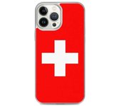 Coque iPhone - Multicolore - Drapeau Suisse - Souple - Compatible iPhone 13 Pro Max - Diseño único