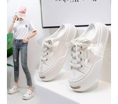 Zapatillas de deporte informales con plataforma sin espalda para mujer, antideslizantes, con recortes de verano, sandalias con puntera cerrada, zapatillas de zuecos transpirables, zapatos para caminar gruesos para mujer 35