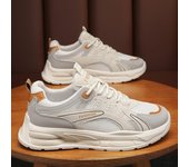 Zapatillas deportivas transpirables para hombre de Corea, zapatillas deportivas con plataforma y cordones, zapatillas de tenis para hombre 39 gris