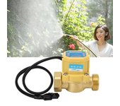 Interruptor automático de bomba de refuerzo de presión de agua G3/4 a G3/4, controlador electrónico de flujo de agua de latón, protección contra escasez oro