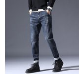 Pantalones vaqueros nuevos de primavera para hombre, pantalones vaqueros sencillos de tubo recto para hombre, pantalones lavados con agua para hombre, pantalones para hombre 28