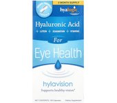Hyalogic, Hylaview, hyaluronic acid + lutein + zeaxanthin + vitamins, 120 capsules