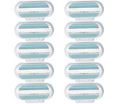 Maquinilla de afeitar para mujer, máquina de afeitar para el cuidado del cuerpo, portátil, reemplazable, de tres capas, de seguridad cosmética, 1 ud./20 Uds. 1 pcs