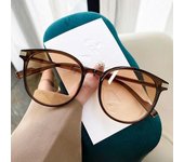 Gafas de sol de alta calidad con gradiente de caja redonda Little Red Book Gafas de sol delgadas a prueba de rayos UV para mujer.