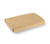 Drap plat Taupe 180 x 290 cm pour lit 1 place 100% coton/57 fils/cm²