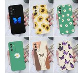 Para Samsung Galaxy A31 A51 A71 A14 A13 A10S A20 fundas de teléfono moda girasol Margarita funda protectora trasera de silicona suave para Galaxy A02 A03S parachoques Samsung A02 / M02