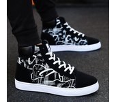 Zapatillas de deporte para hombre Zapatos casuales cómodos Botas de lona Zapatos de moda Invierno 39 azul