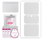 apgo Protective Skin Sticker for the back compatible with Lenovo Legion 2 Pro, Wrap Film, Foil, Vinyl - Pattern Transparent Carbon
