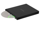 Unidad de DVD portátil externa Super Multi DDEXDV0001BK Conexión de alimentación por bus compatible Hitachi LG GS40N Cuerpo mate Compatible con Windows MacOS Ultradelgado
