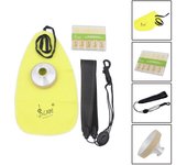 LADE Kit de accesorios para saxofón alto 4 en 1, paño de limpieza para cinturón, lengüeta, silenciador de aluminio