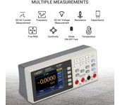 Multímetro digital Owon de 55.000 cuentas, medidor universal de alta precisión con pantalla LCD TFT de 3,5 pulgadas EU Plug blanco