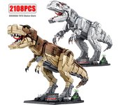 Dinosaurio Parque Jurásico mundo bloques de construcción Tiranosaurio Rex ladrillos conjuntos Brachiosaurus niño juguetes niños regalos de navidad
