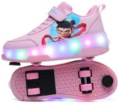 Nuevos Zapatos Luminosos para Niños, Zapatos con Ruedas de Polea, Niños con Ruedas de Freno, Patines, Deportes para Estudiantes 43