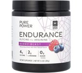 Dr. Mercola, Pure Ingredients, Endurance, Glycine + L-Arginine, Berry Blast, 9.1 oz (258 g)