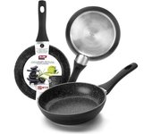 Poêle - IBILI - Natura - 28 cm - Aluminio - Antiadhésif style pierre - Compatible inducción