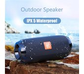 Altavoz portátil Bluetooth, bajo inalámbrico, Subwoofer, altavoces exteriores impermeables, Boombox AUX, TF, estéreo USB, caja de música azul