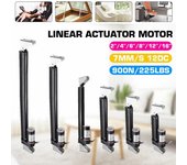 Actuador lineal de 12 V CC, 225 lb, 900 N, motor lineal eléctrico, distancia de movimiento, carrera de 50 mm, 100 mm, 150 mm, 200 mm, 300 mm, 400 mm, color negro 50mm/2 inch