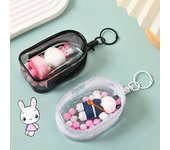Organizador de joyas, Caja de almacenamiento transparente, caja misteriosa, llavero, bolsa, estuche de almacenamiento, billetera gruesa, bolsa de muñeca bonita, organización