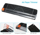Recortadora de papel portátil tamaño A4, máquina de corte de 12 pulgadas de ancho para papel artesanal y papel fotográfico laminado.