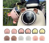 2 pegatinas decorativas para casco de motocicleta con orejas de oso, para casco de bicicleta eléctrica, accesorios multicolores para casco de motocicleta #468953 01